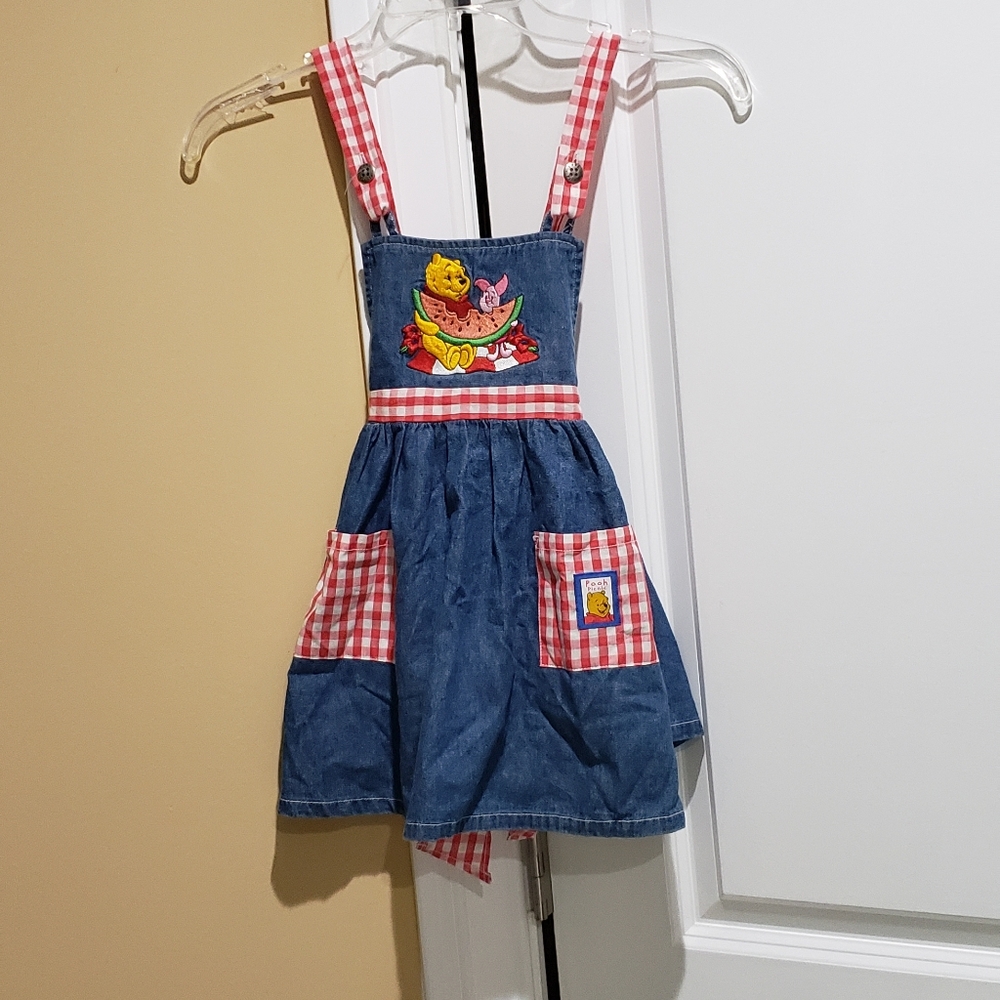 Little girls denim jumper